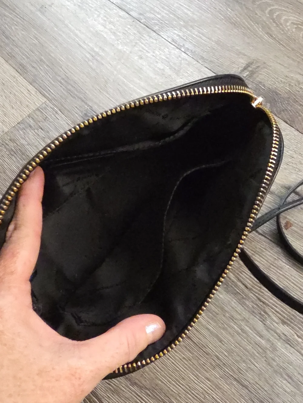 Bundle: Two Michael Kors Crossbody Bags-Grey & Black